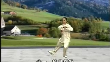 吴阿敏三十二式太极剑正面示范