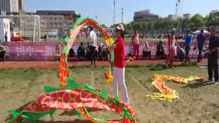 第九届保定国际空竹艺术节南京小苹果舞彩龙