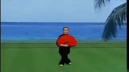 3、李德印：太极功夫扇第一套-第三段分解