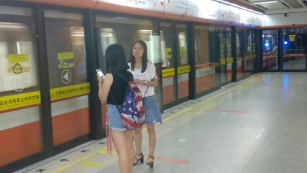 （重拍）广州地铁3号线天河客运站出站 番禺广场方向 b1型列车