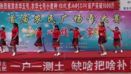 36号选手 尖庄镇王庙村 带来的广场舞 《浏阳河》农华世纪首届农民广场舞