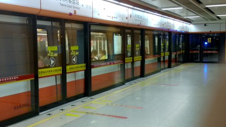 广州地铁3号线天河客运站出站  番禺广场方向 b1型列车，，，，，，