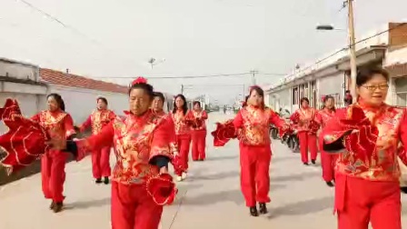 风儿健身队 红红的中国 领舞  紫荆花 冯泽芬 宋建梅