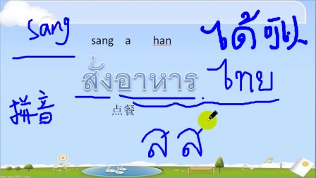 看泰剧学泰语 泰语学习 餐饮用词