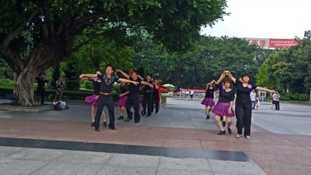 点击观看《广晋广场舞 陪你一起看草原 休闲健身伦巴舞》