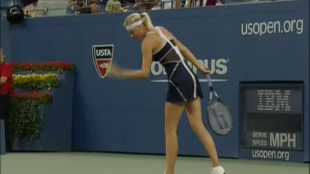 2009美国网球公开赛女单R1 莎拉波娃VS皮隆科娃