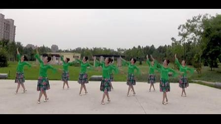 索洁广场舞《我的大草原》彩虹舞兴广场舞队演示含背面 视频