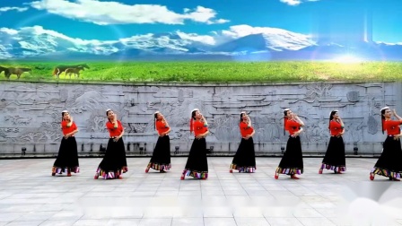 余杭南湖健身舞队广场舞《心上的罗加》，编舞饶子龙