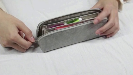日本国誉笔袋KOKUYO复古简约大容量创意小中大学生文具盒笔筒女粉化妆包零钱收纳包袋杜邦纸笔袋盒可爱新款