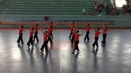 尧都区老体协南焦堡健身站参加山西省农民健身操（舞）比赛广场舞规定套路《中国美》
