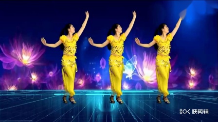鹤塘紫儿 广场舞，64步印度舞《燃烧爱火》正面