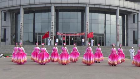 拜泉县太极拳协会庆祝建党百年广场演出 舞蹈《不忘初心》