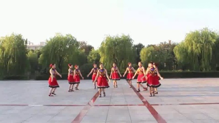 宜兴绿茶广场舞《康巴情》变队形