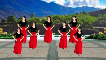 玲姐舞蹈《玛域姑娘》藏族舞变队形