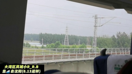 8月13日小R坐高铁G923次通过新民北站(经过新通客专)