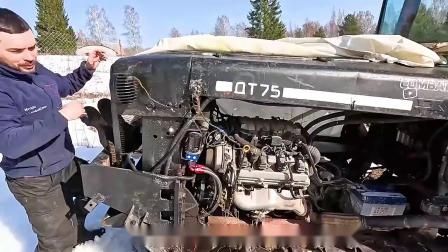 爆改一台V8拖拉机，硬闯俄罗斯雪地沼泽路，帅炸了！