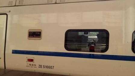 沈丹高铁D7604次准点进入通远堡西站二站台。(CRH5g型动车组)