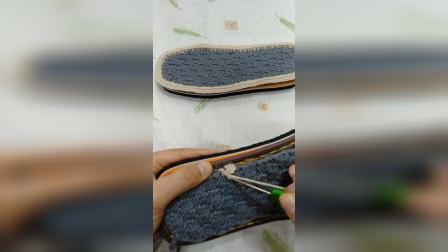 毛线拖鞋，毛线鞋 中长针上底教程 全集