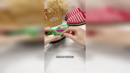 冰条线波浪花拖鞋教程3