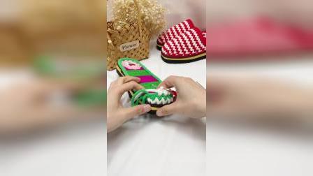 冰条线波浪花拖鞋教程4