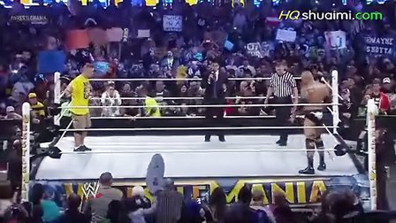 摔角狂热 WWE第29届摔角狂热约翰塞纳VS巨石强森 高清