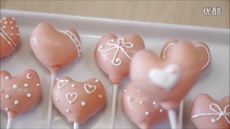 [Mosogourmet] Heart-shaped Cake Pops ハート型 ロリポップ ケーキ ポップス Recipe - 超萌心形棒棒糖蛋糕