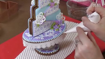 分享篇--看julia如何用糖霜饼干制作漂亮的3D甜品座