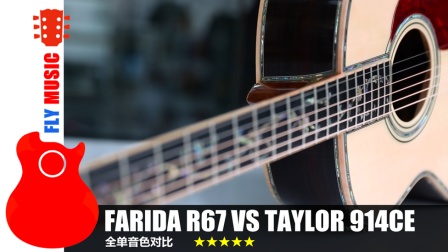 法丽达Farida R67 VS 泰勒Taylor 914CE吉他音色对比视听 FLYMUSIC