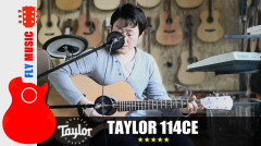 泰勒Taylor 114CE 电箱民谣吉他 音色视听 飞琴行评测