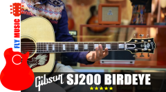 吉普森Gibson SJ200 Gold birdeye全球限量30 视听flymusic