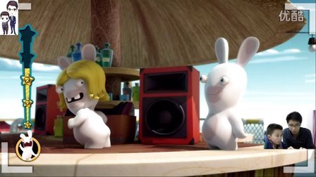 疯狂的兔子：戳戳乐（疯兔入侵）第4集：音乐疯狂兔子★搞笑动画视频游戏