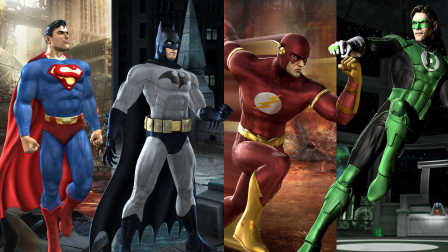 亚当熊 超级英雄35，正义联盟打怪升级（强行刷存在感）超人蝙蝠侠闪电侠绿灯侠