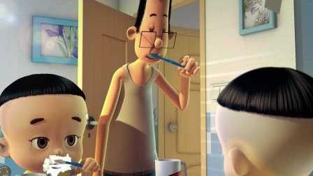 新大头儿子和小头爸爸小游戏之大头儿子一家人去郊游★卤肉小游戏★