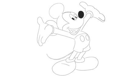 [小林简笔画]如何绘画动画片《米奇妙妙屋》中的可爱米老鼠卡通动漫简笔画教程
