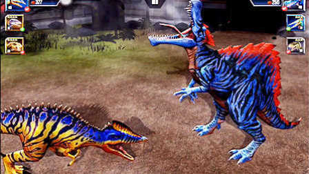 侏罗纪恐龙世界 棘龙大战凤凰玛君龙