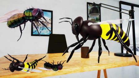 【小熙&屌德斯】模拟拍苍蝇 各种神奇道具弄死苍蝇！蜜蜂居然能蛰人！