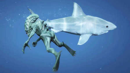 GTA5 如果外星人遇到鲨鱼会发生什么？（侠盗猎车5）