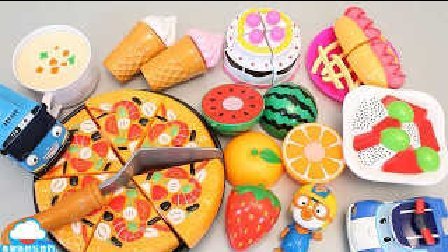 过家家玩具 魔术贴食物 切割比萨冰淇淋 学习水果英语 厨房玩具 惊喜玩具 女孩玩具 益智游戏 兴趣培养 【 俊和他的玩具们 】