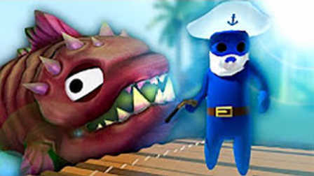 魔哒解说 加勒比海盗战争模拟器 搞笑红蓝小人大乱斗