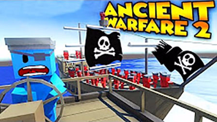 魔哒解说 战争模拟器古代战争2搞笑红蓝小人加勒比海贼王大战