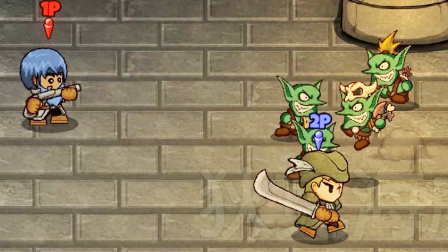 失落城堡：散弹王子与大刀战士VS史莱姆BOSS