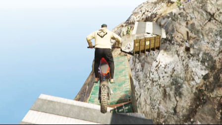 GTA5 超惊险的悬崖地图，很少人能通关（侠盗猎车5）