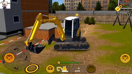 城市模拟建设第6期：挖掘机 推土机 牵引机 建筑车辆 永哥玩游戏