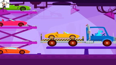 恐龙卡车 运输车 小恐龙迪诺第8期 汽车运输亲子游戏 永哥玩游戏