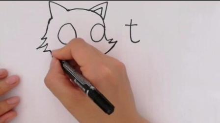 手绘视频: 如何将cat变成小猫咪卡通画