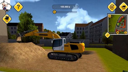 挖掘机城市模拟驾驶 挖掘机 推土机工程车模拟驾驶第11期 永哥玩游戏