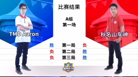 【皇室战争-亚洲皇冠杯】TMD AaRon vs 秋名山车神 A组第一场