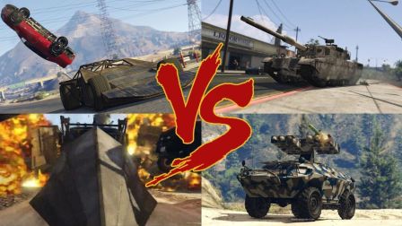 【GTA5对撞实验】居然爆炸了！铲车vs坦克 谁才是最后的赢家？