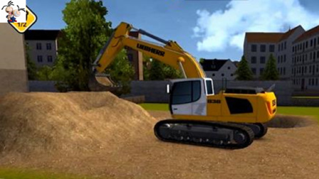 挖掘机 推土机 压路机 土方车等工程车运输建设 城市模拟建设第9期 永哥玩游戏