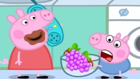 宝宝玩具屋之小猪佩奇 第一季 小猪佩奇给伙伴送蛋糕 粉红猪小妹帮熊大卖水果